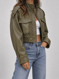 La Jolie Veste Perrine - Veste Courte en Similicuir