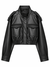 La Jolie Veste Perrine - Veste Courte en Similicuir