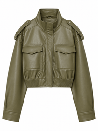 La Jolie Veste Perrine - Veste Courte en Similicuir