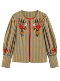 La Jolie Veste Roxane - Veste Rayée Femme
