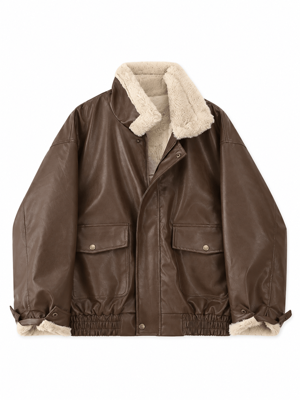 La Jolie Veste Sacha - Veste en Cuir et Fourrure
