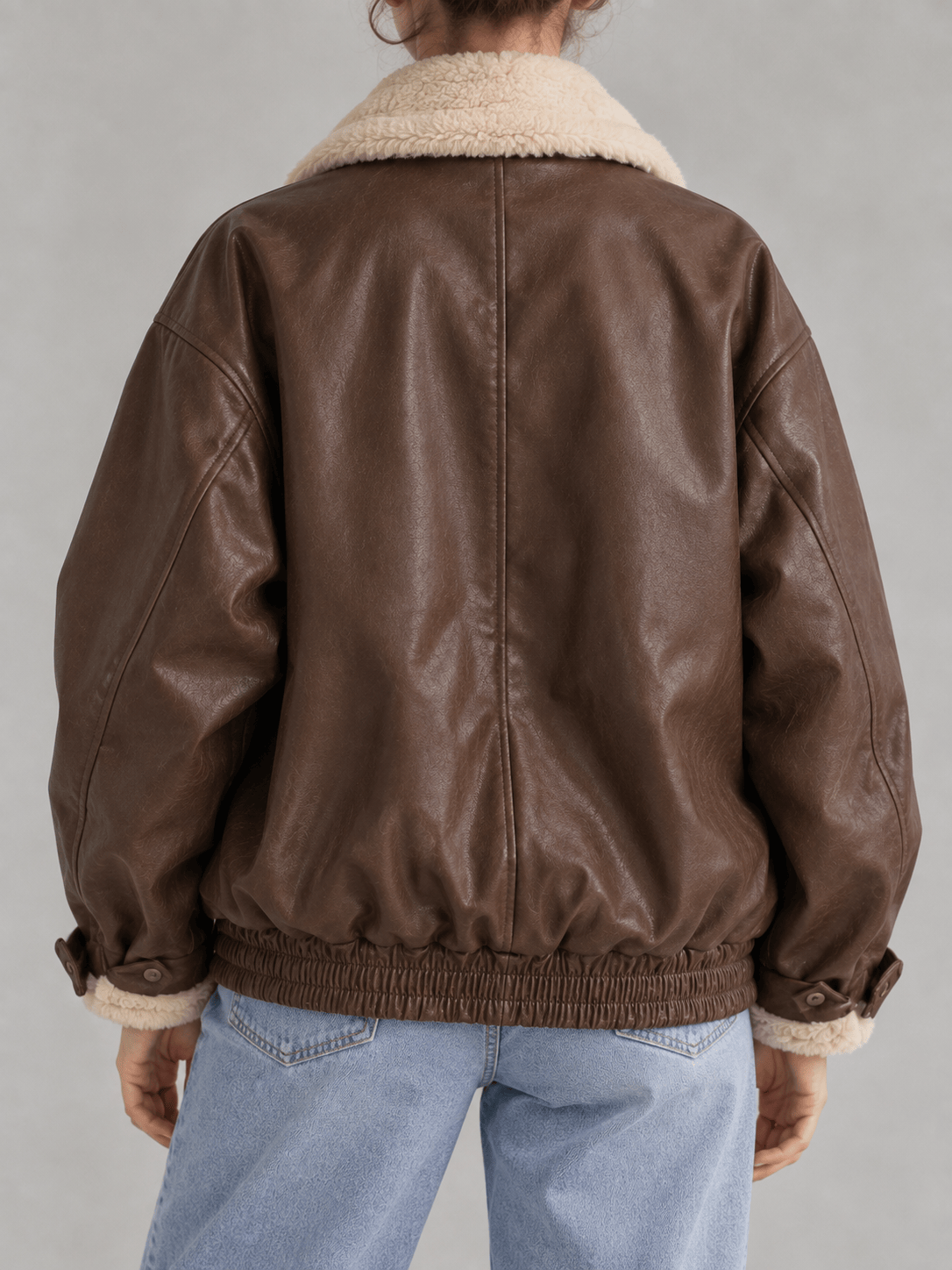 La Jolie Veste Sacha - Veste en Cuir et Fourrure