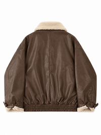 La Jolie Veste Sacha - Veste en Cuir et Fourrure