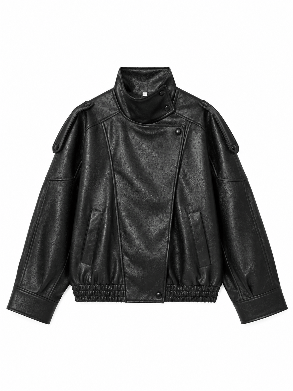 La Jolie Veste Veste En Similicuir Oversize