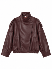 La Jolie Veste Veste En Similicuir Oversize