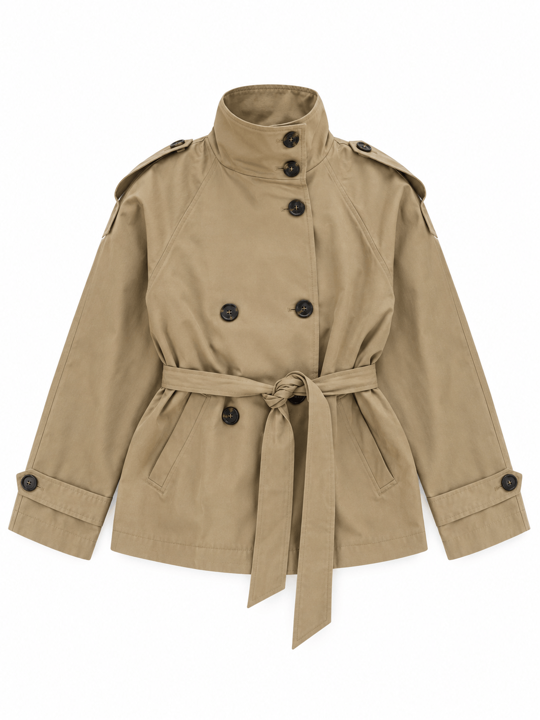La Jolie Veste Victoire - Veste Trench Courte Ceinturée
