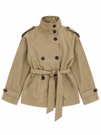 La Jolie Veste Victoire - Veste Trench Courte Ceinturée