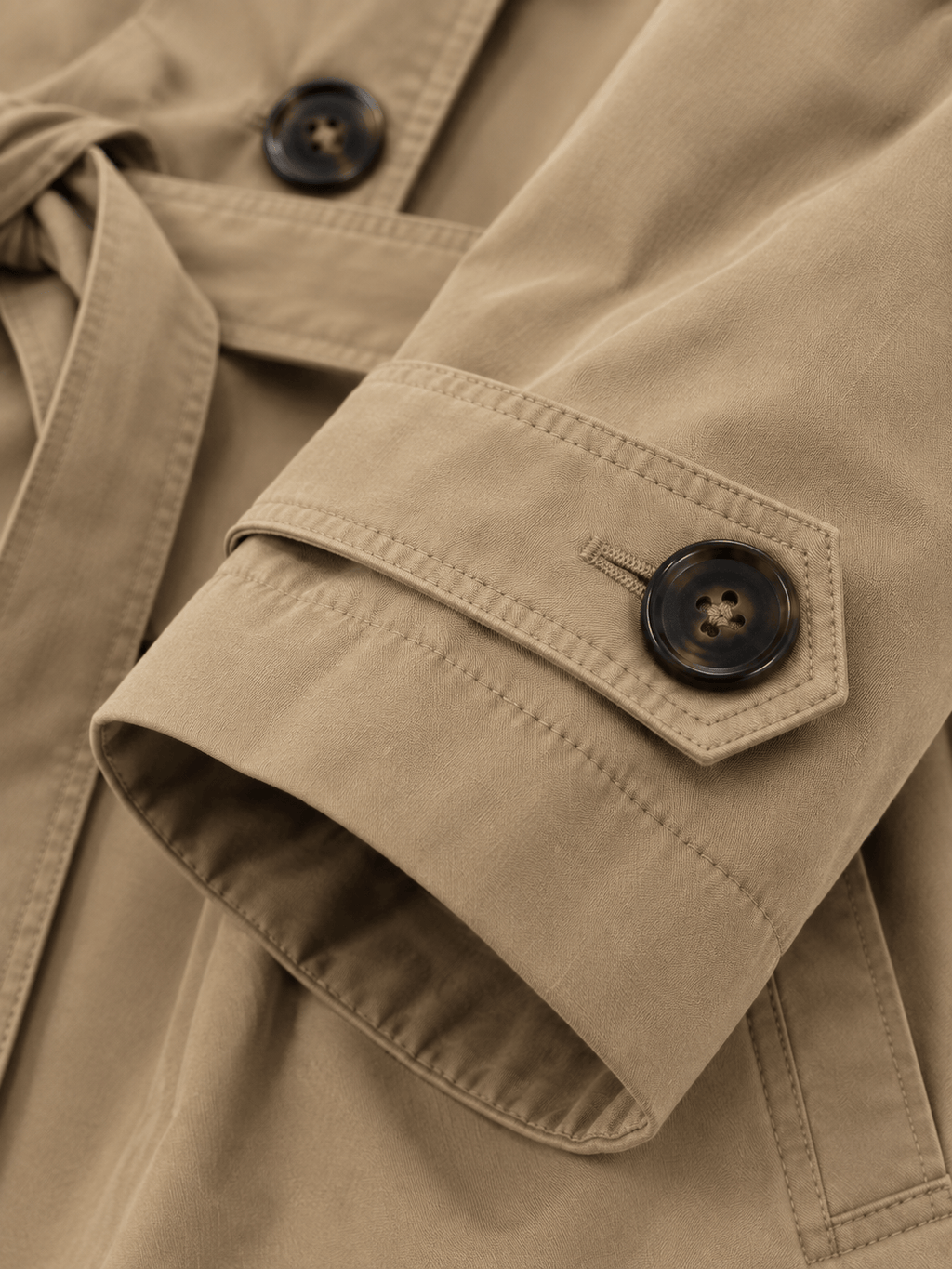 La Jolie Veste Victoire - Veste Trench Courte Ceinturée