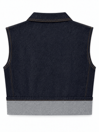 La Jolie Veste Zélia - Veste en Jeans Courte Manche